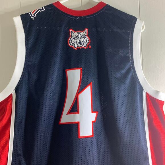 vintage Y2K 2000s NCAA ARIZONA WILDCATS BASKETBALL MIKE BIBBY #4 jersey tank top - Picture 7 of 7